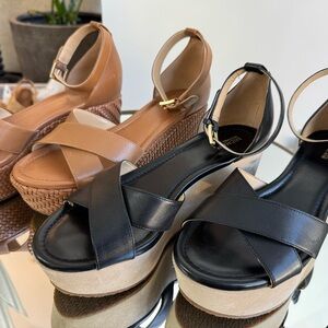 MICHAEL Michael Kors Desiree Wedge Sandals (both pairs) Size 8